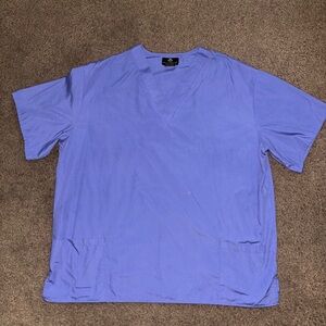 Natural Uniforms. Men's Blue Scrub Top. Size L